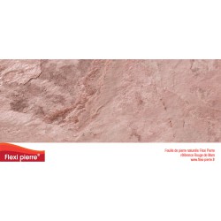 122x61 réf Rouge de Mars - Feuille de pierre
