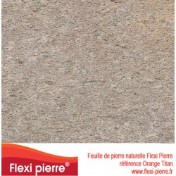 feuille de pierre Flexi Pierre® référence Orange Titan