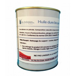 Huile dure bio oléofuge & hydrofuge, spéciale pour ardoise et schistes PORT COMPRIS
Pot 1 de litre (30 M²)