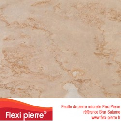 Flexi Pierre® Brun Saturne feuille de pierre schiste brun