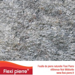 Flexi Pierre Noir Métérore, feuille de pierre naturelle